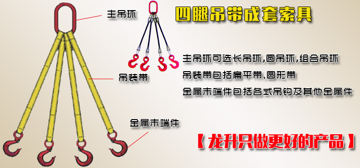 四腿吊帶成套索具 四腿吊帶成套索具